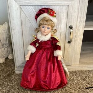 The Heritage Signature Collection Christmas Holiday Porcelain Doll